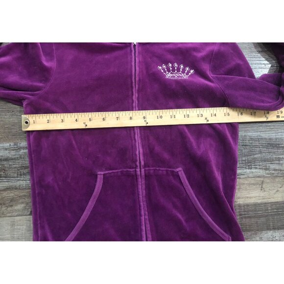 Vtg Juicy Couture Purple Zip Up Hoodie Size Small Purple - Picture 6 of 7
